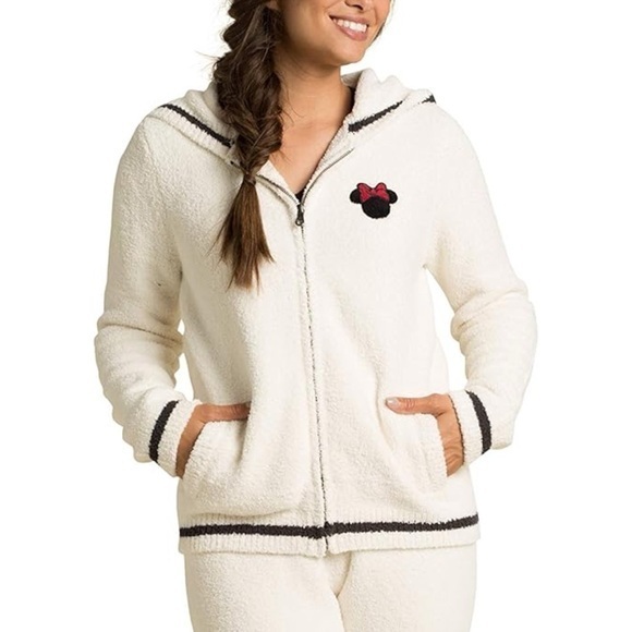 Barefoot Dreams Tops - Barefoot Dreams CozyChic Classic Disney Minnie Mouse Zip Hoodie Small